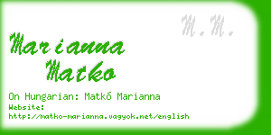 marianna matko business card